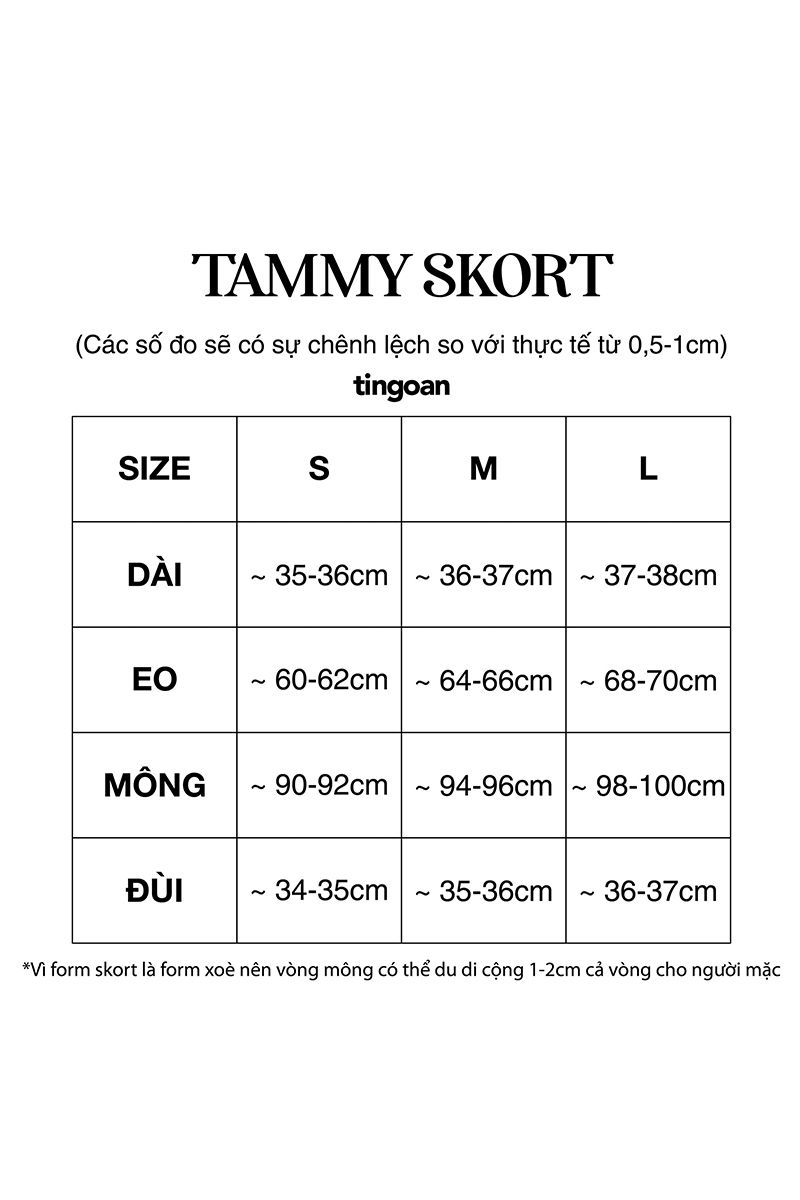 TAMMY SKORT/WH