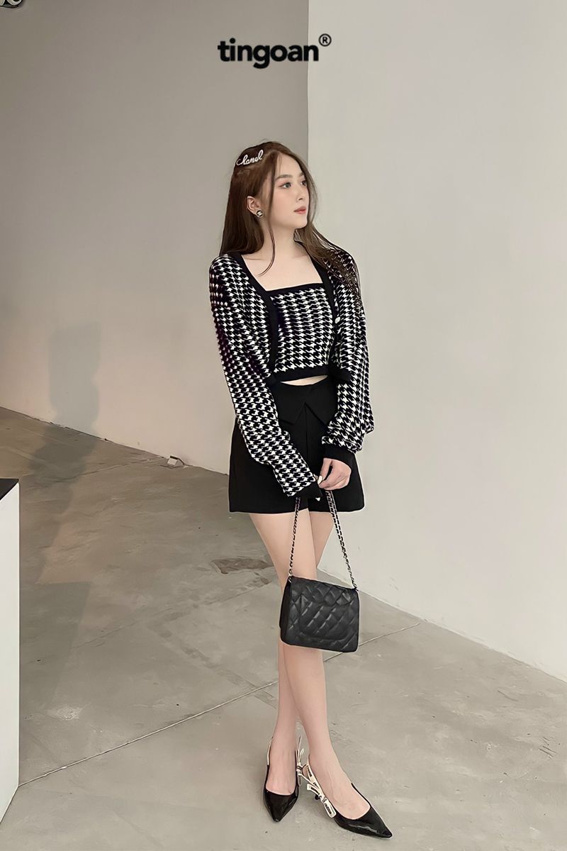 HAPPY MOOD CARDIGAN/BL/FS
