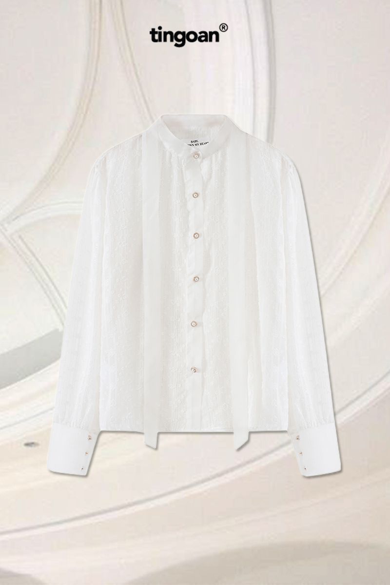 GLOSSIE BLOUSE/WH