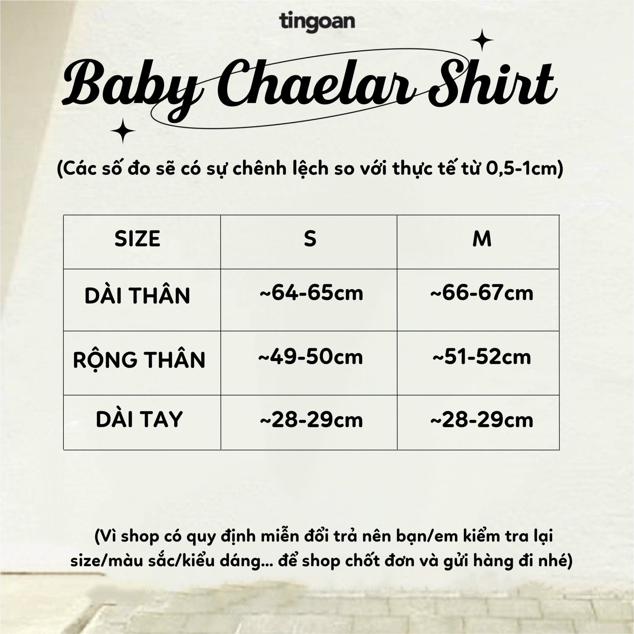 BABY CHAELA SHIRT/BL