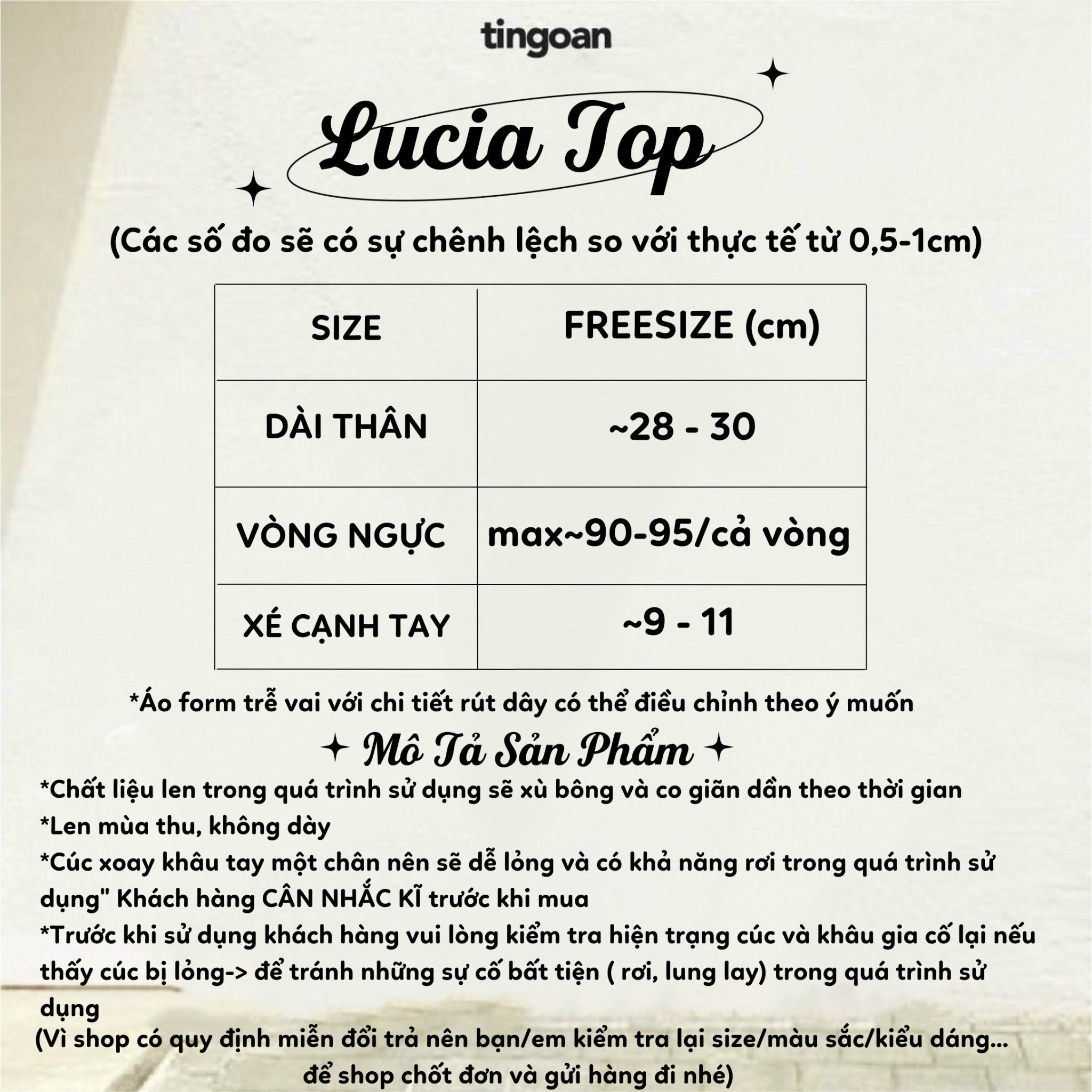 LUCIA TOP/ND/FS