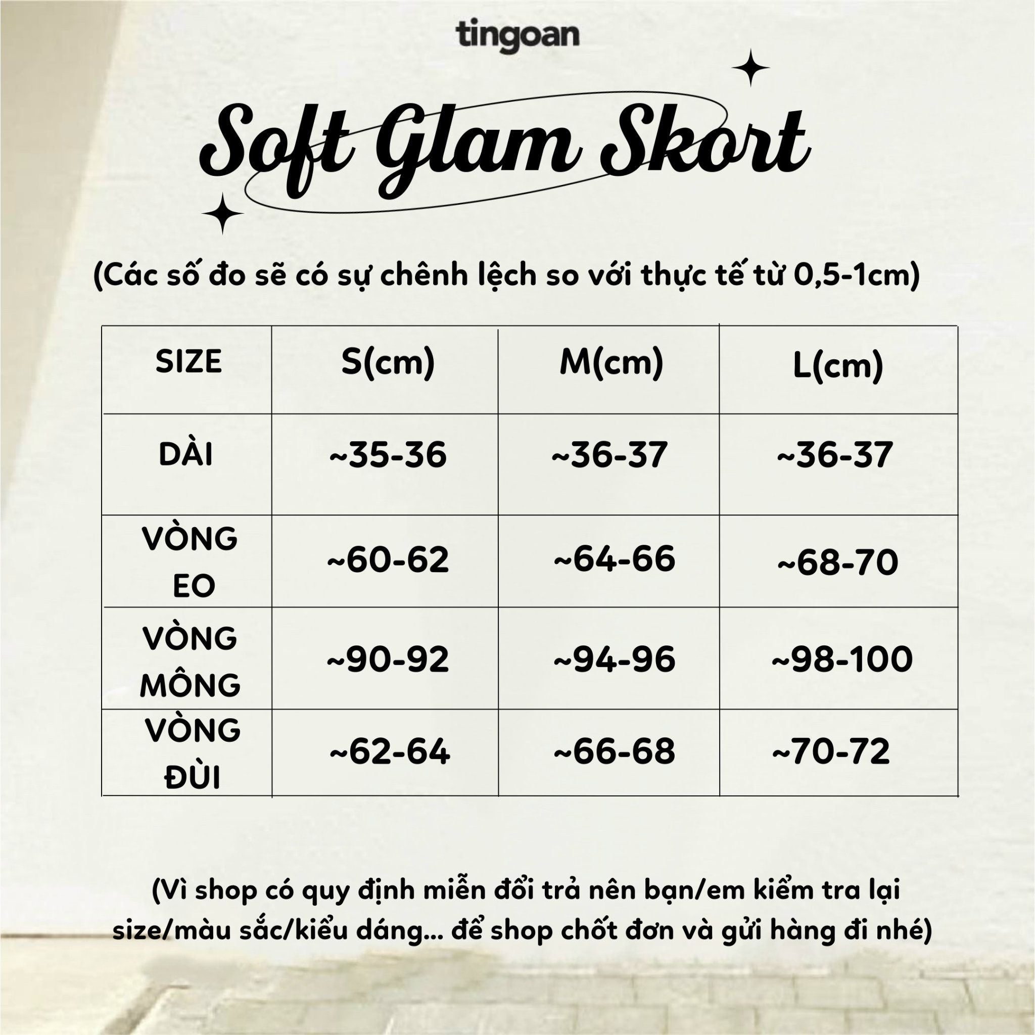 SOFT GLAM SKORT/BL