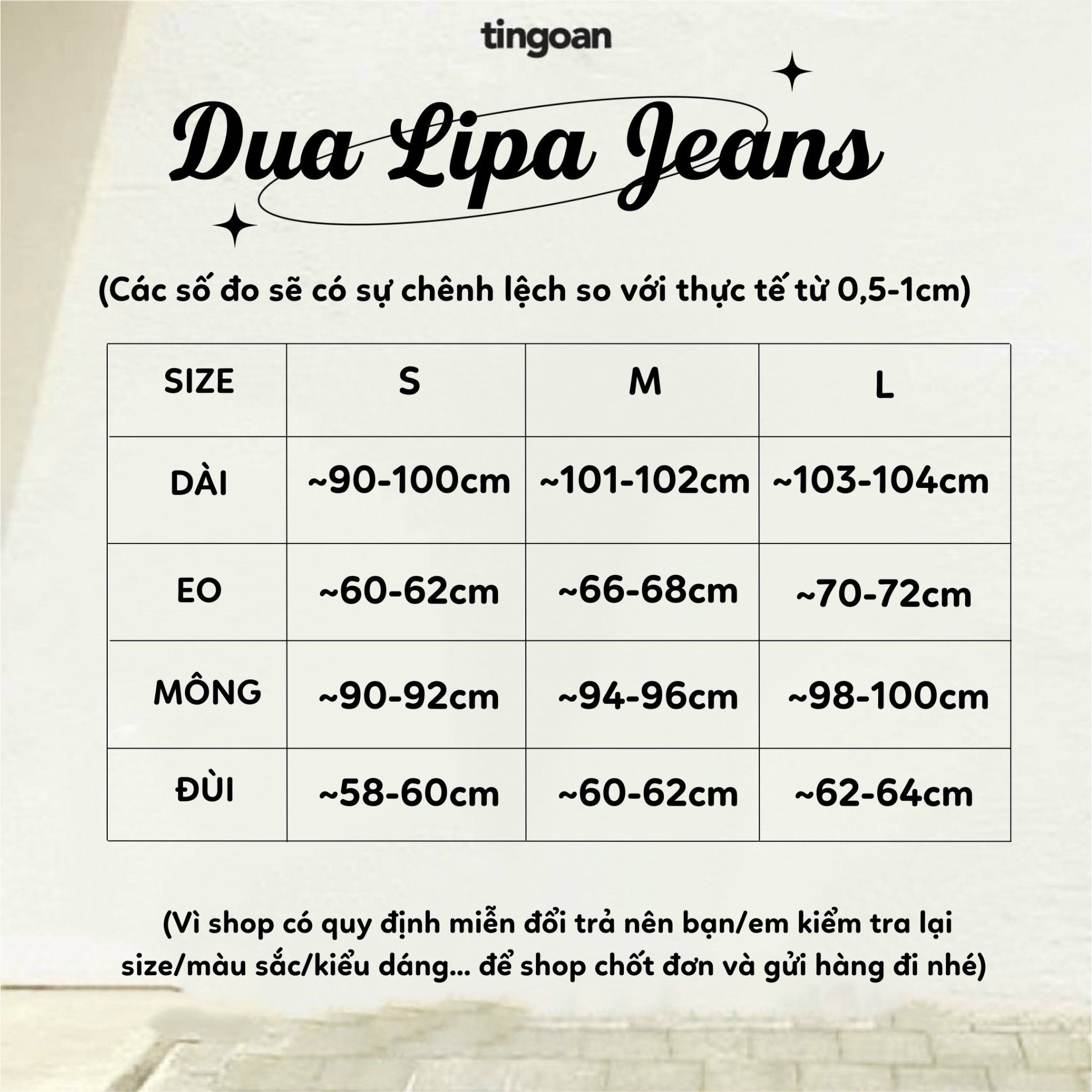 DUA LIPA JEANS/XN