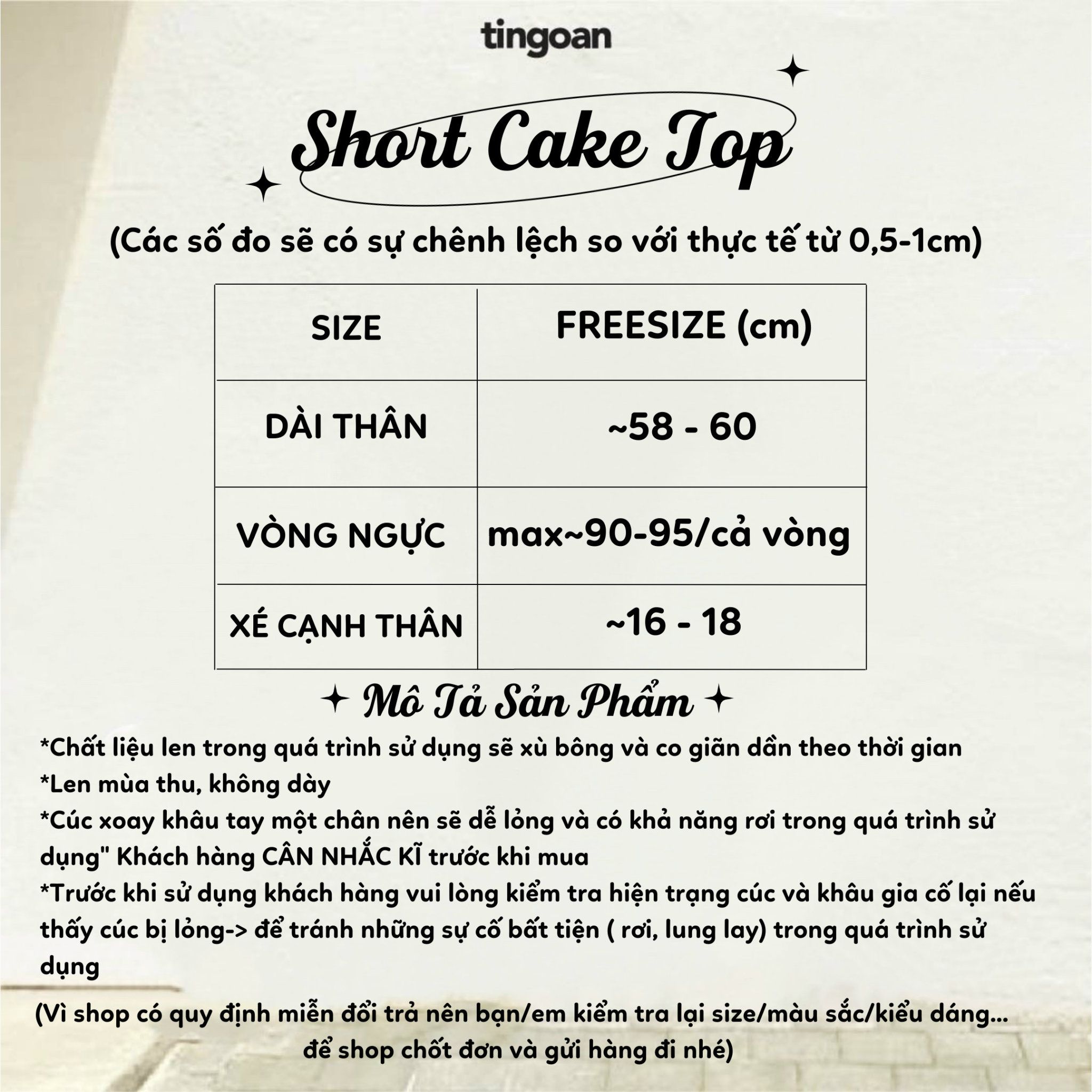 SHORT CAKE TOP/BL/FS