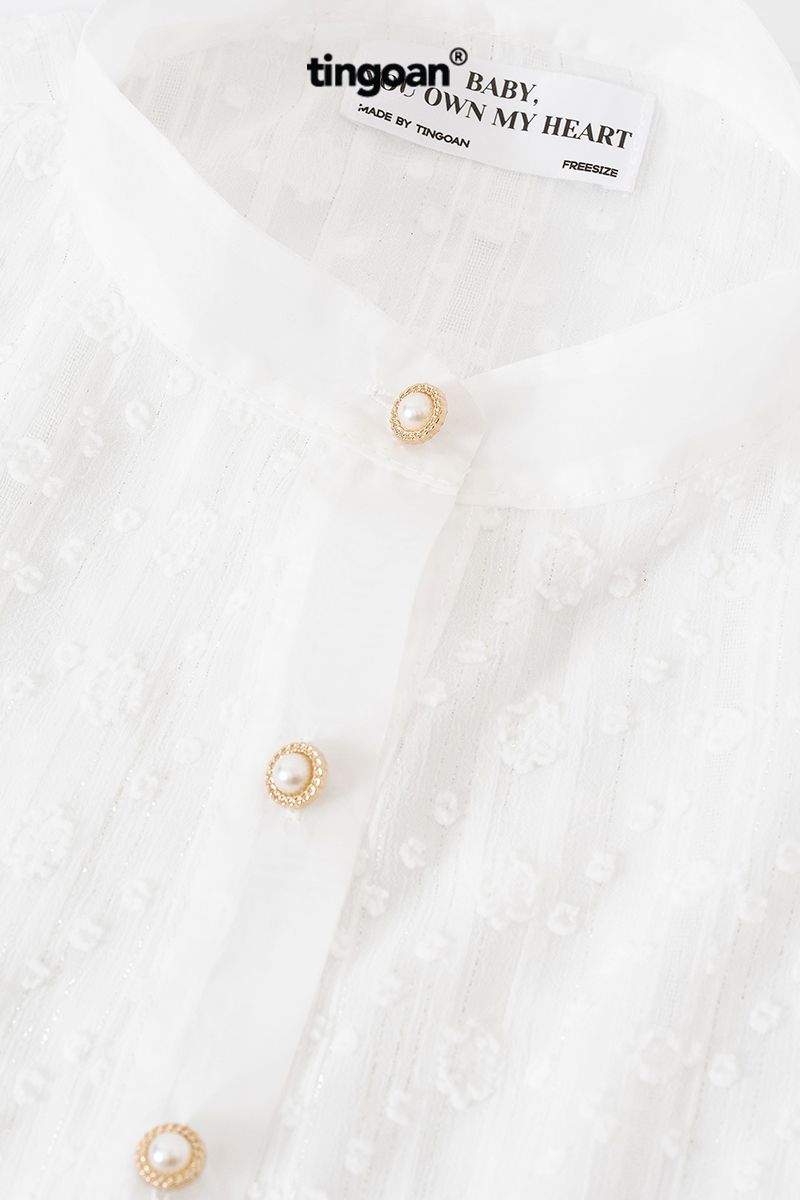 GLOSSIE BLOUSE/WH