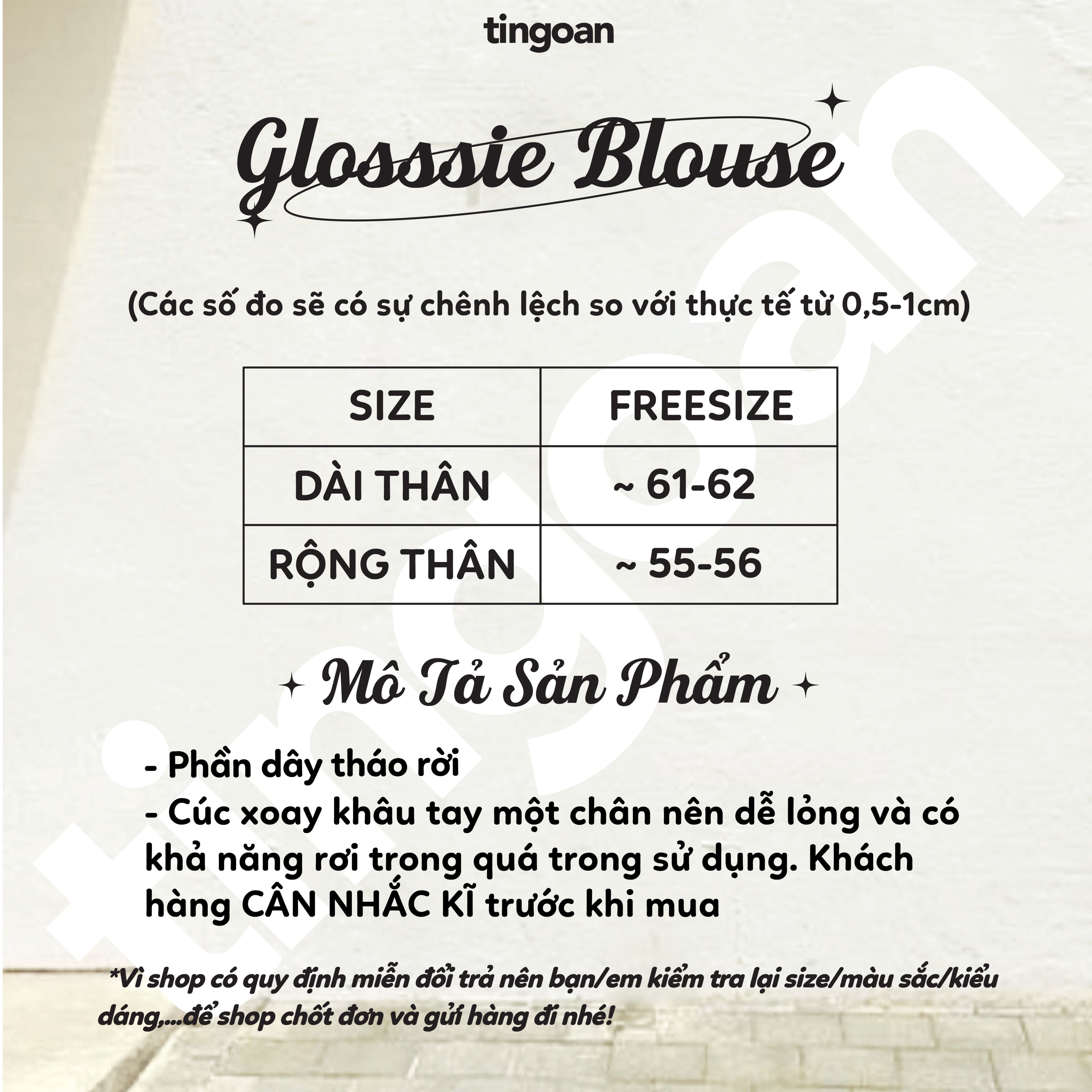 GLOSSIE BLOUSE/BL