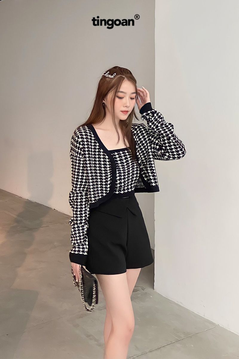 HAPPY MOOD CARDIGAN/BL/FS