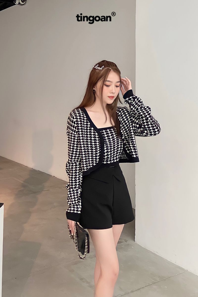 HAPPY MOOD CARDIGAN/BL/FS
