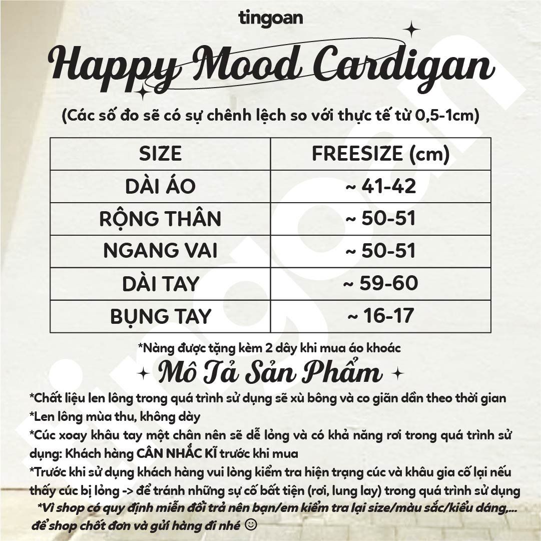 HAPPY MOOD CARDIGAN/BL/FS
