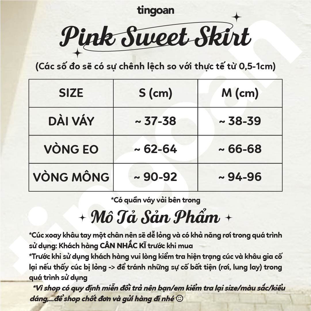 PINK SWEET SKIRT/PK