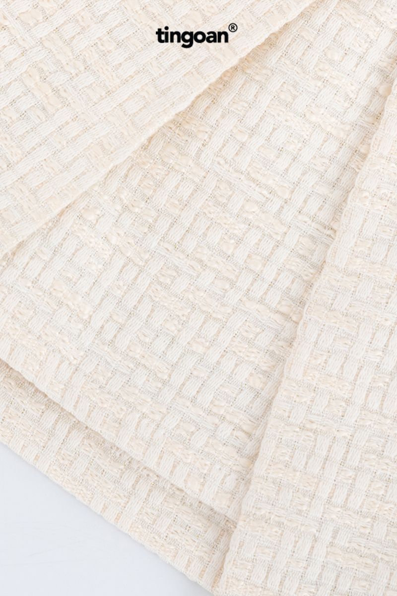 IN PARIS TWEED SKIRT/WH