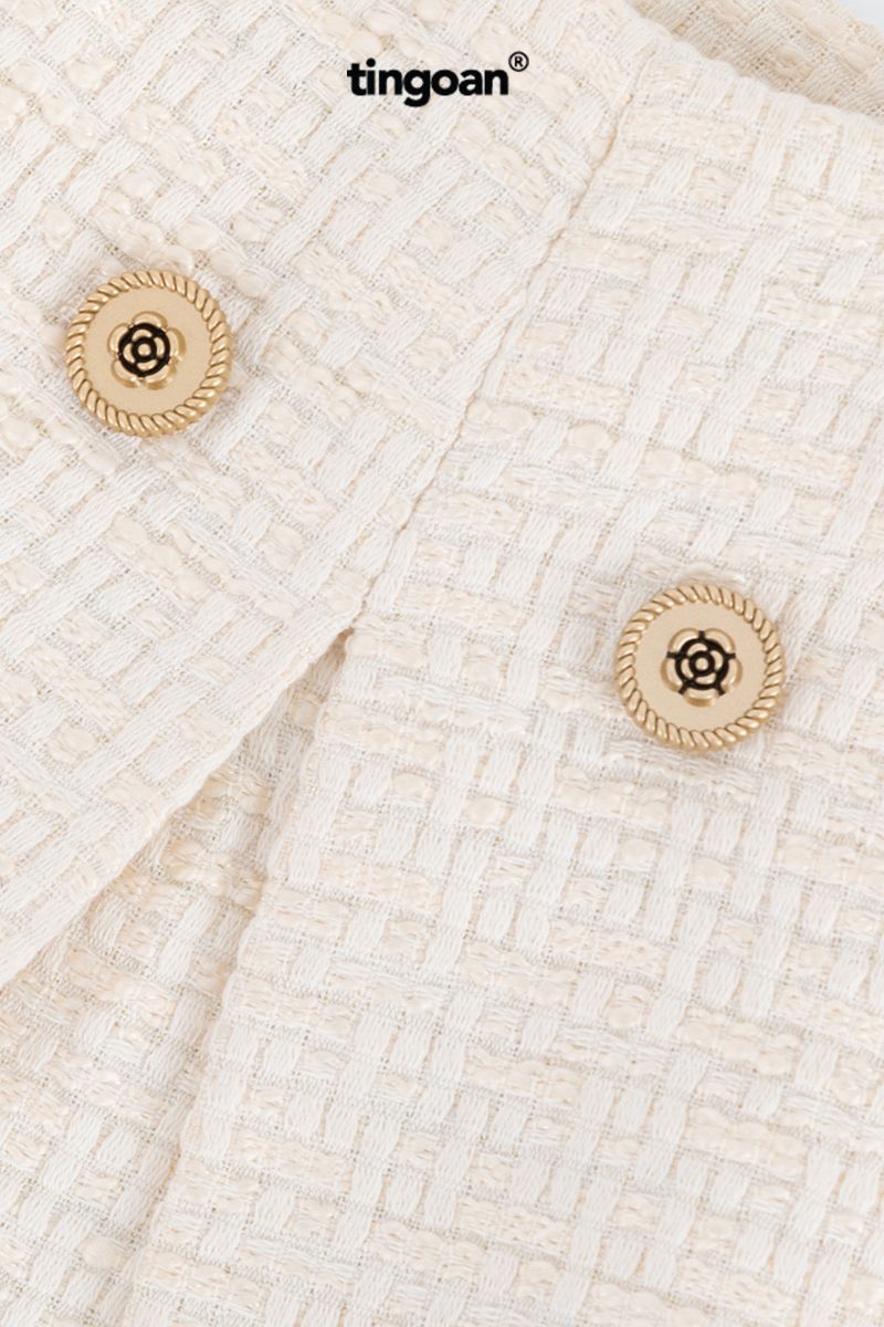 IN PARIS TWEED SKIRT/WH