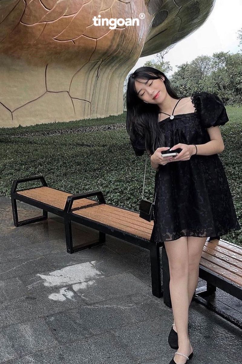 MINI HEART TOP/BL