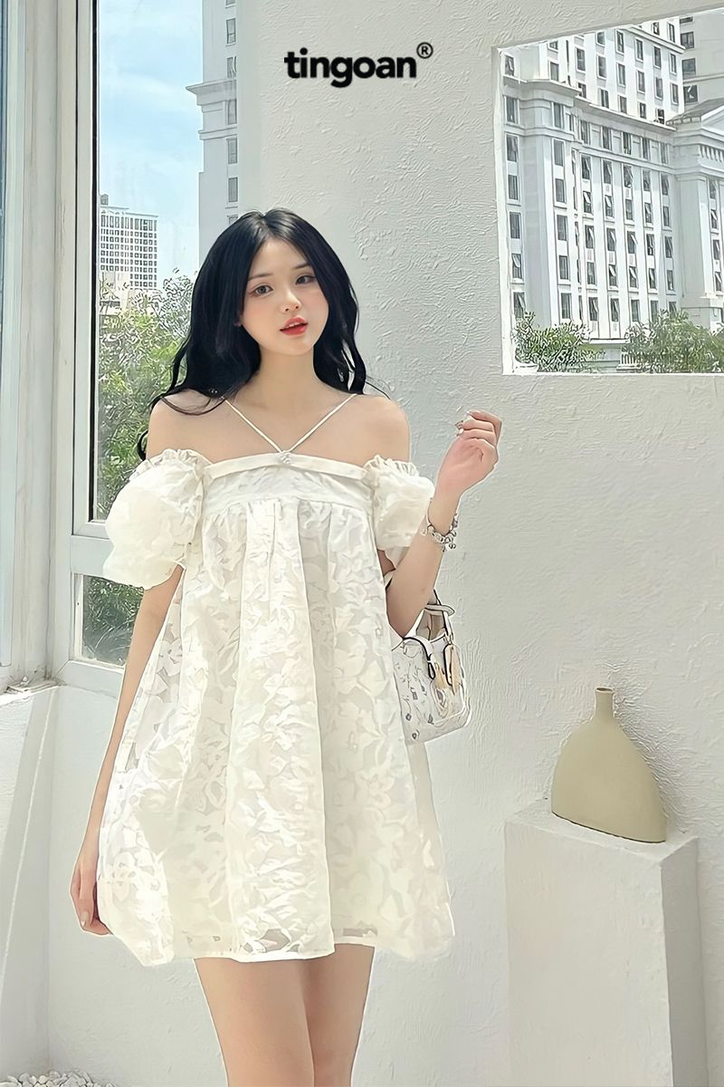 MINI HEART TOP/WH