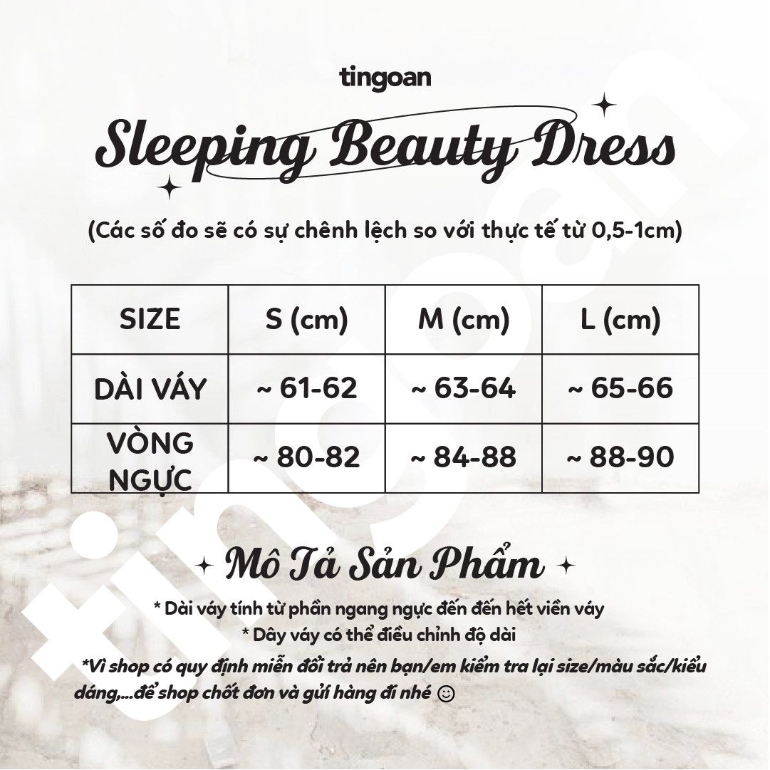 SLEEPING BEAUTY DRESS/PK