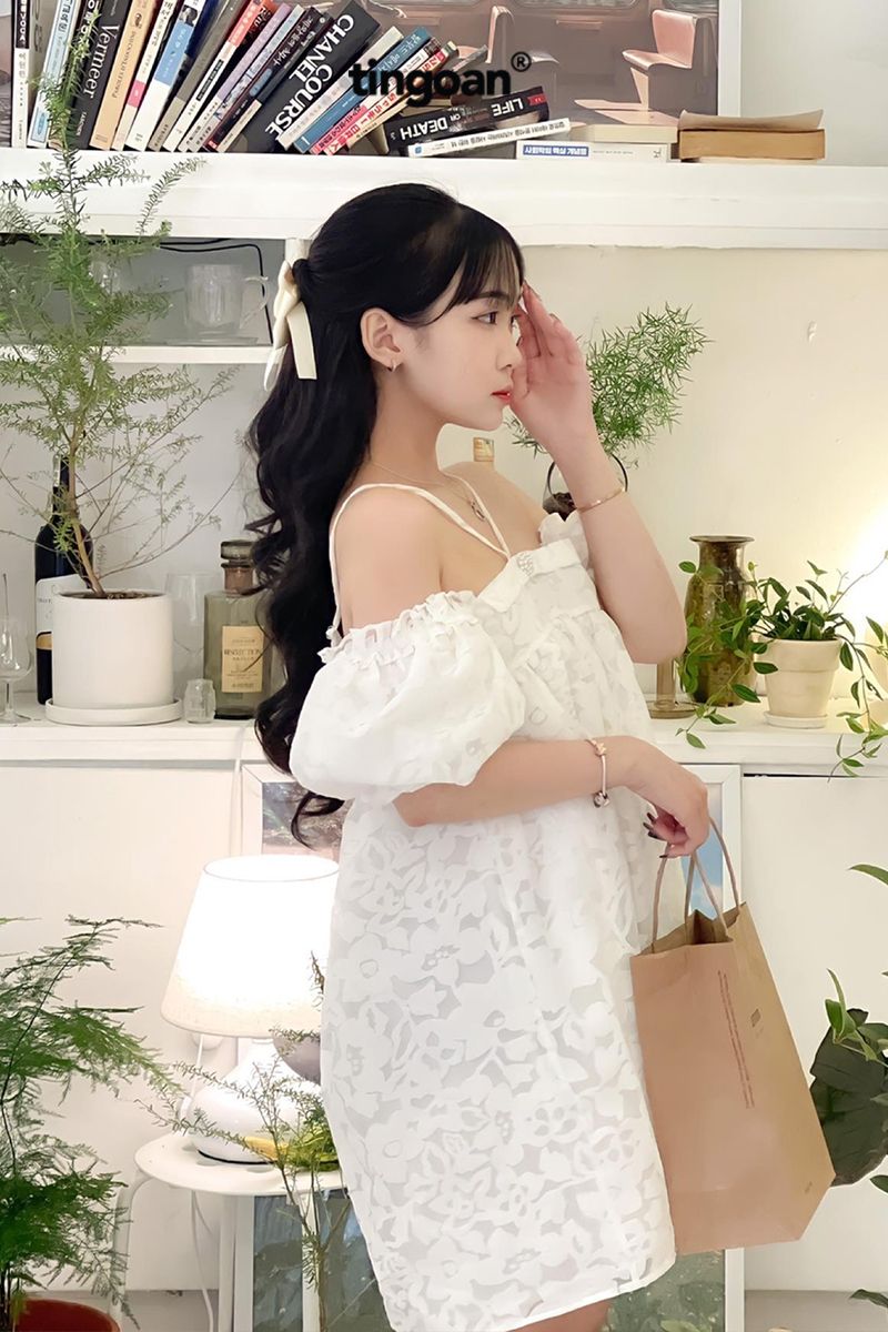 MINI HEART TOP/WH