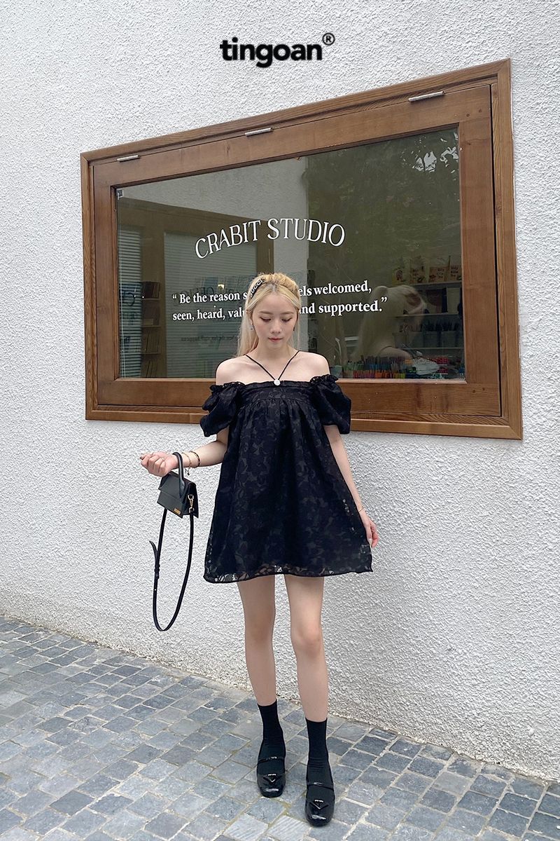 MINI HEART TOP/BL