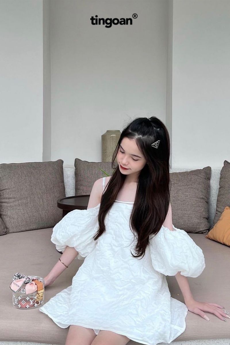 SLEEPING BEAUTY DRESS/WH