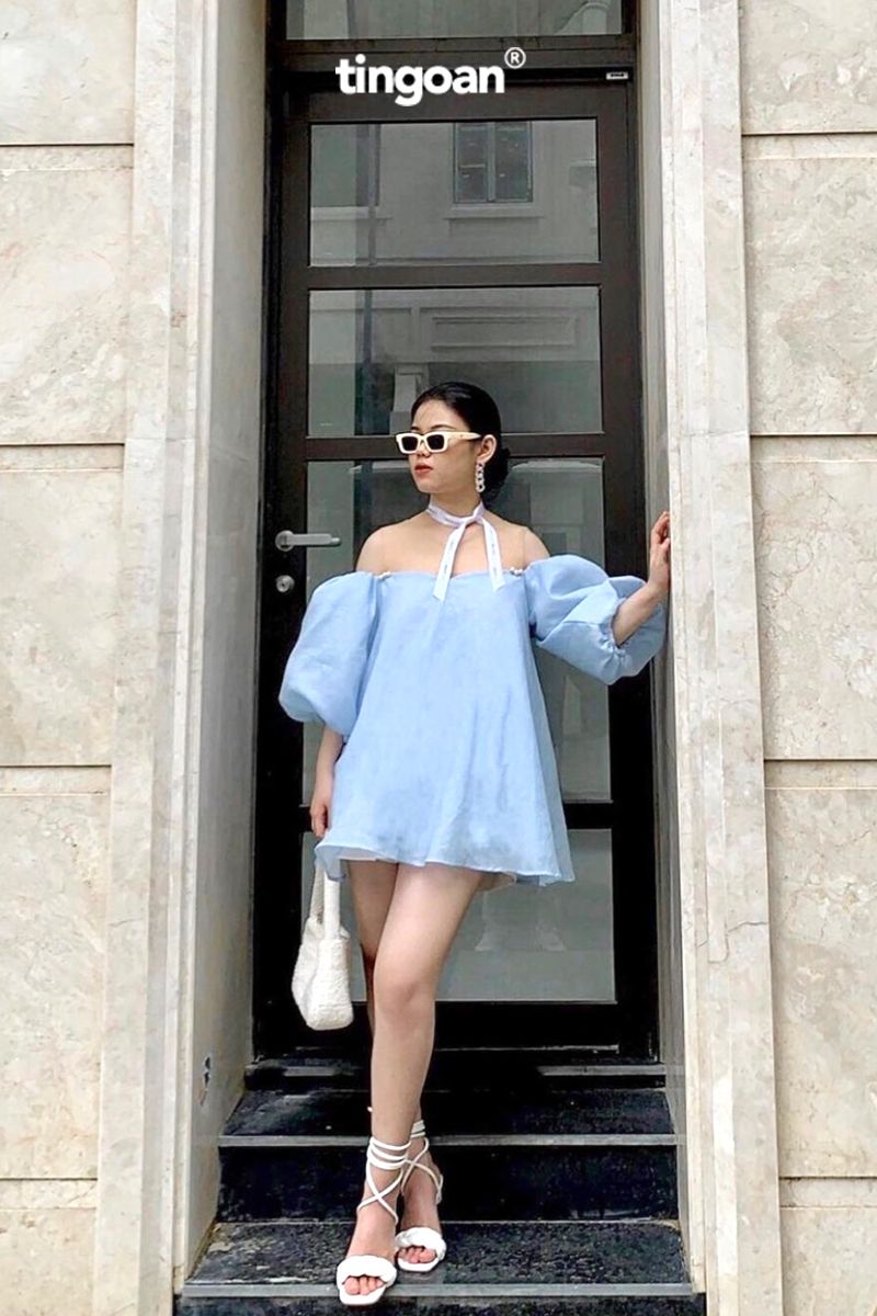 ROSIE ANGELS TOP/BLU/FS