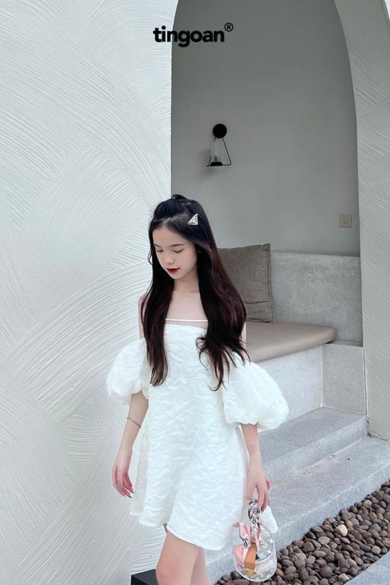 SLEEPING BEAUTY DRESS/WH