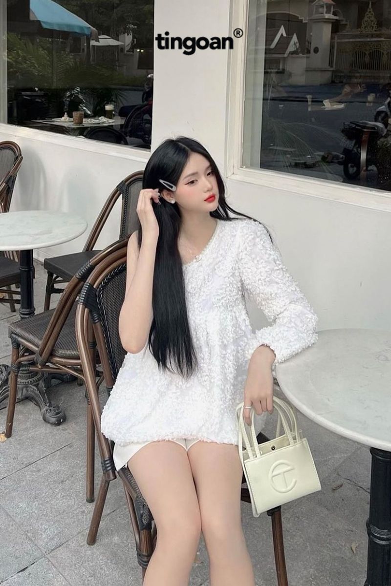 BLING BLING TOP/WH