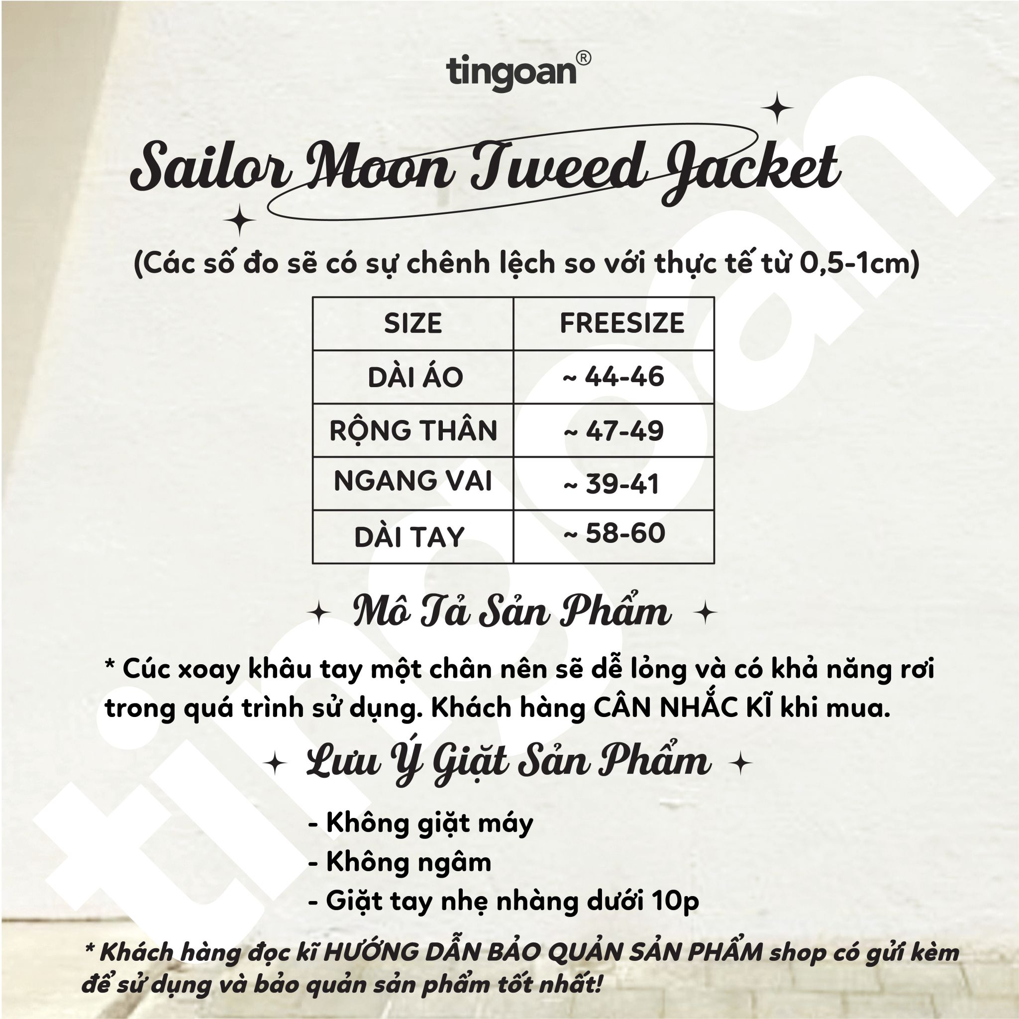 SAILOR MOON JACKET/RD
