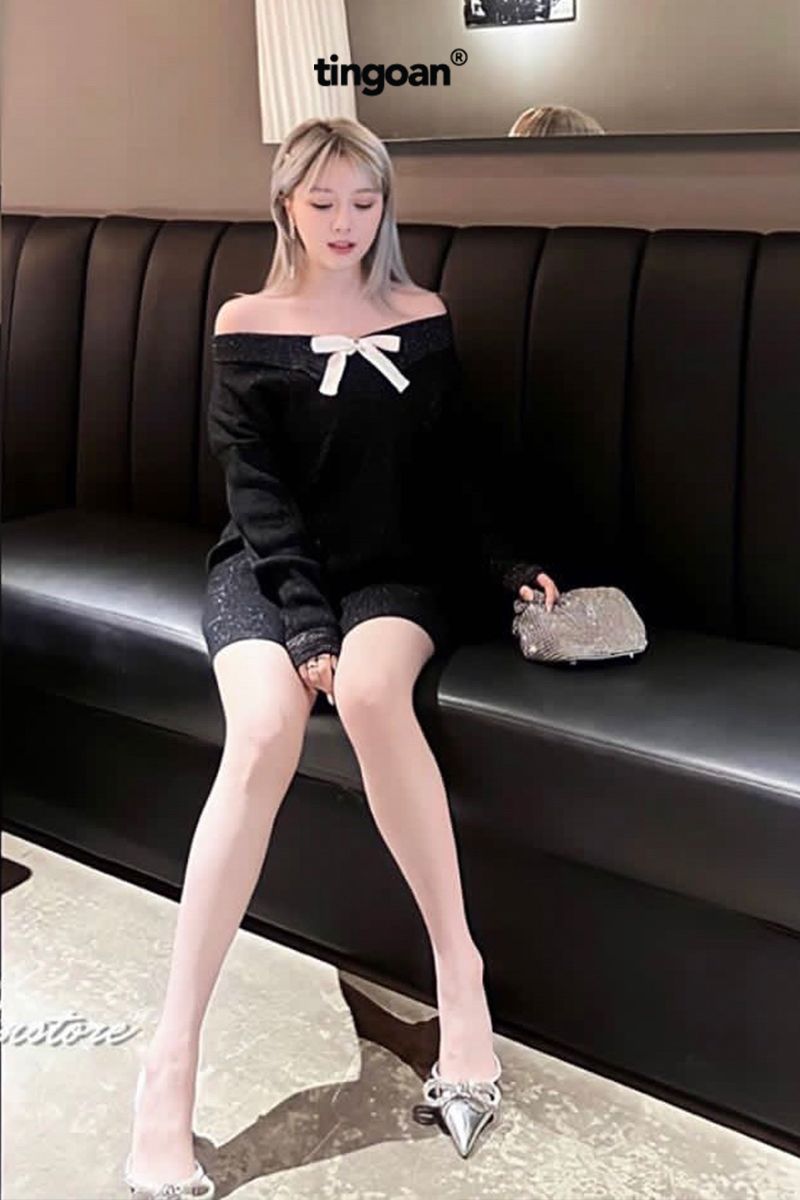 AFTER PARTY OFF-SHOULDER TOP/BL