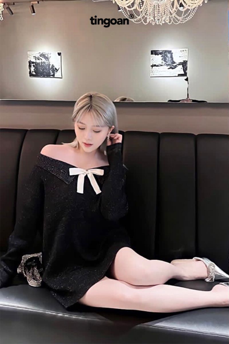 AFTER PARTY OFF-SHOULDER TOP/BL