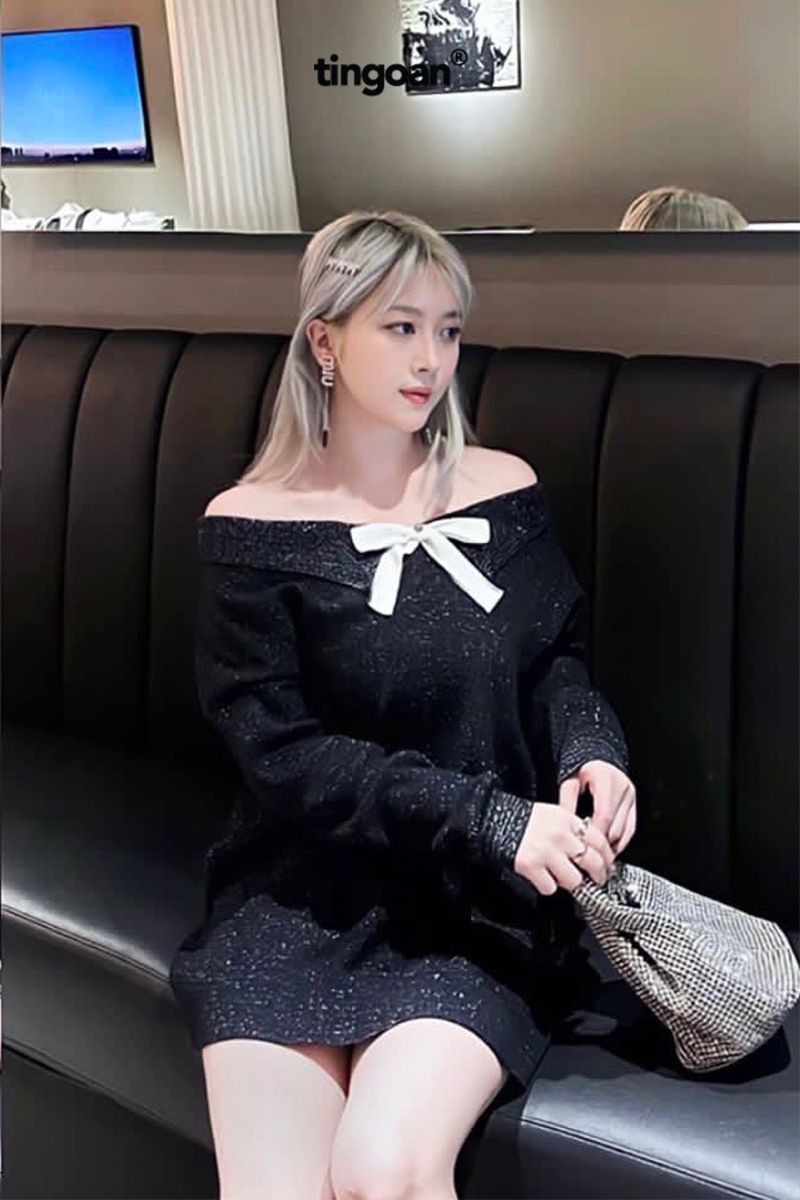 AFTER PARTY OFF-SHOULDER TOP/BL