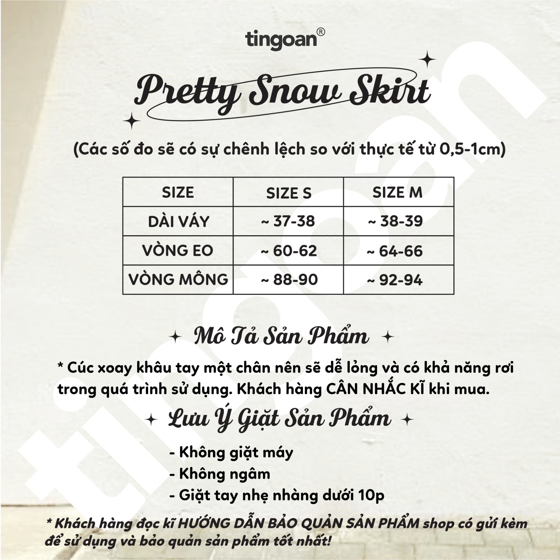 PRETTY SNOW SKIRT/WH