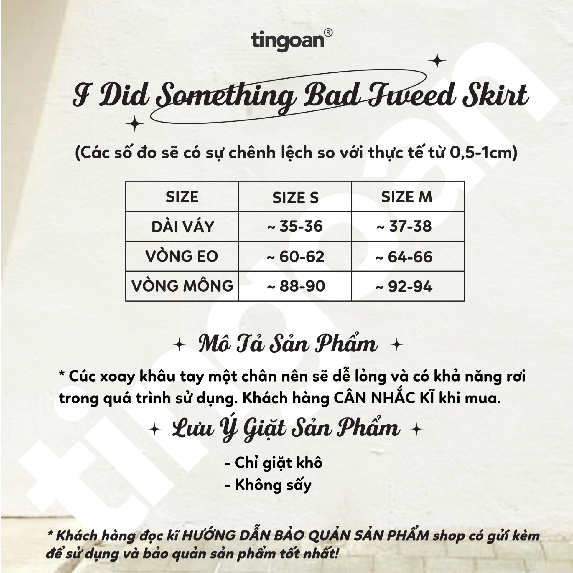 I DID SOMETHING BAD SKIRT/KẺ