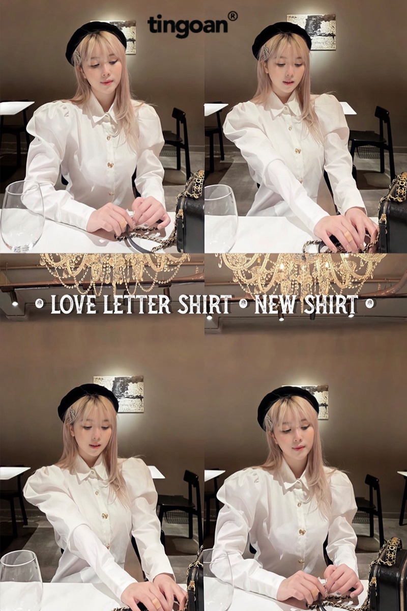 LOVE LETTER SHIRT/WH