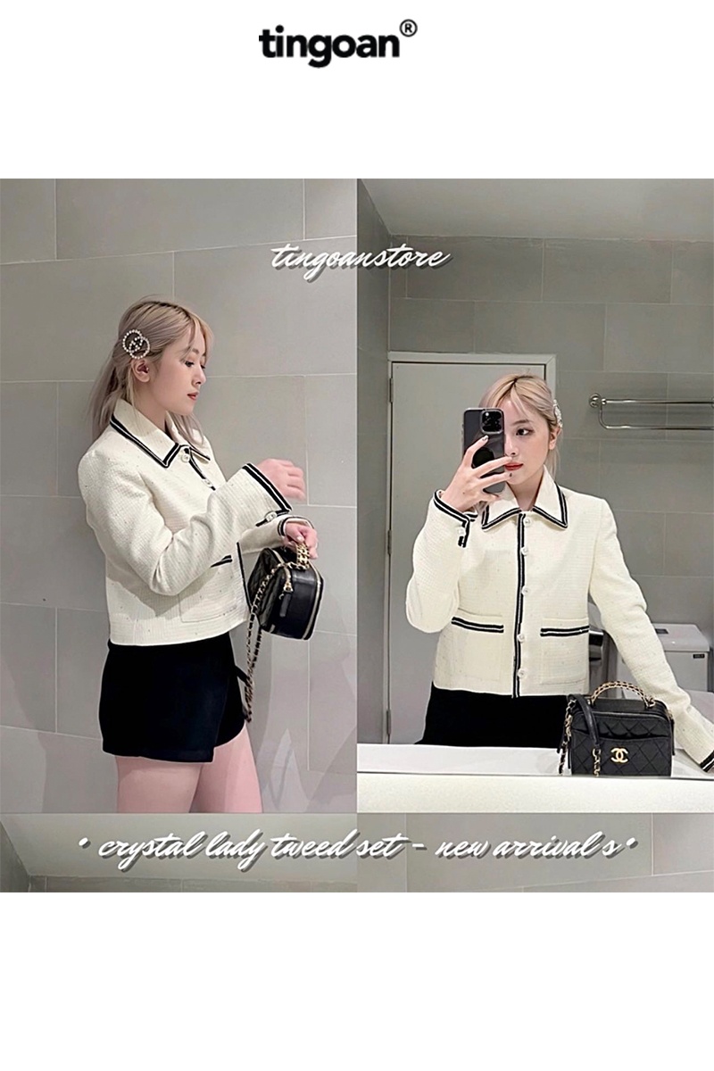 CRYSTAL LADY JACKET/WH/FS