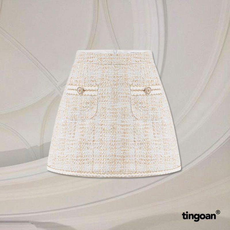 SHADES OF LOVE SKIRT/WH