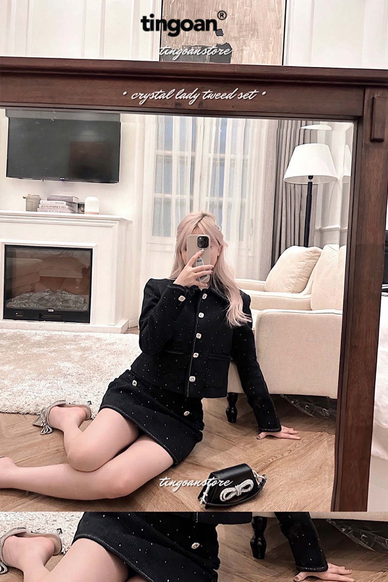CRYSTAL LADY JACKET/BL/FS