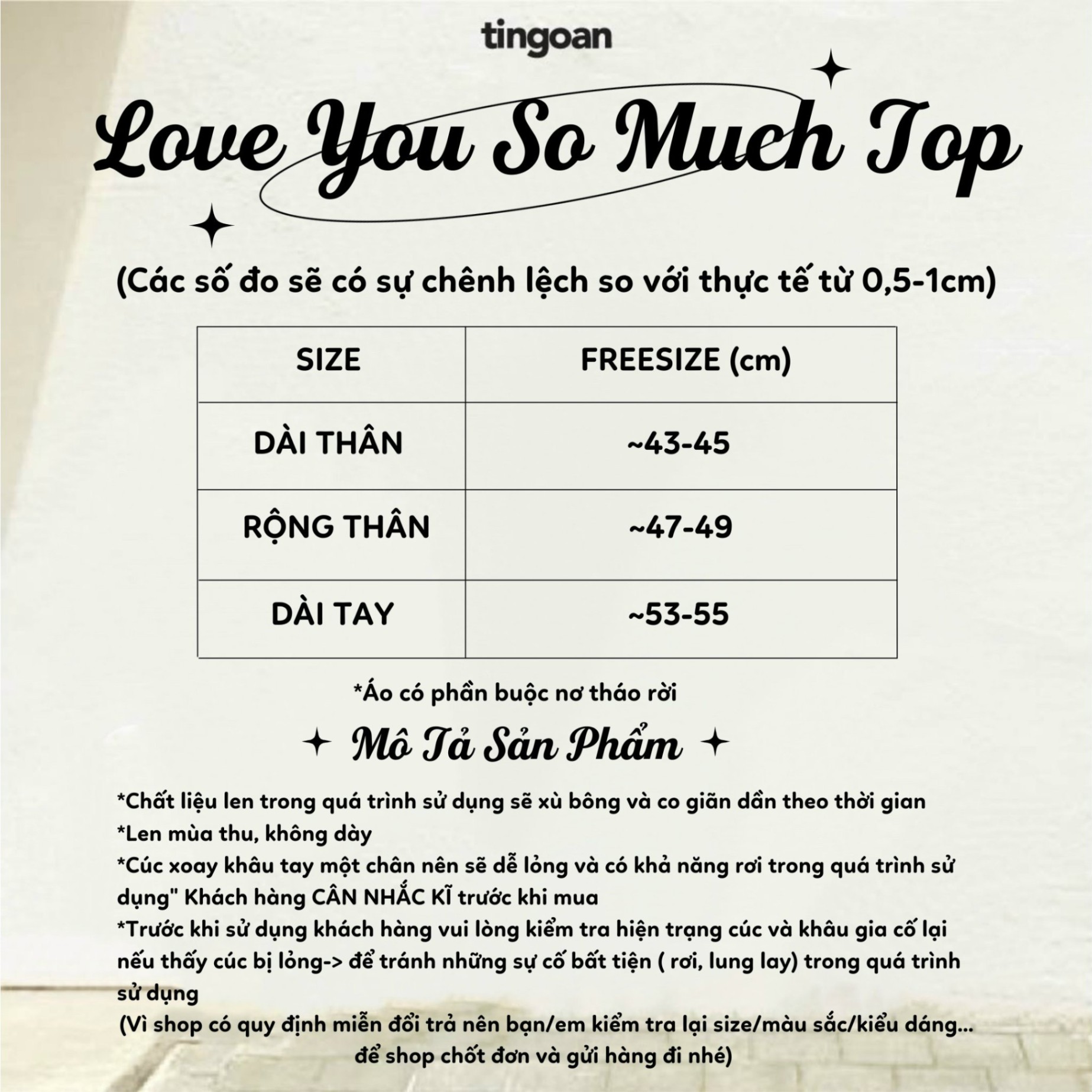 LOVE YOU VERY MUCH TOP/YL/FS