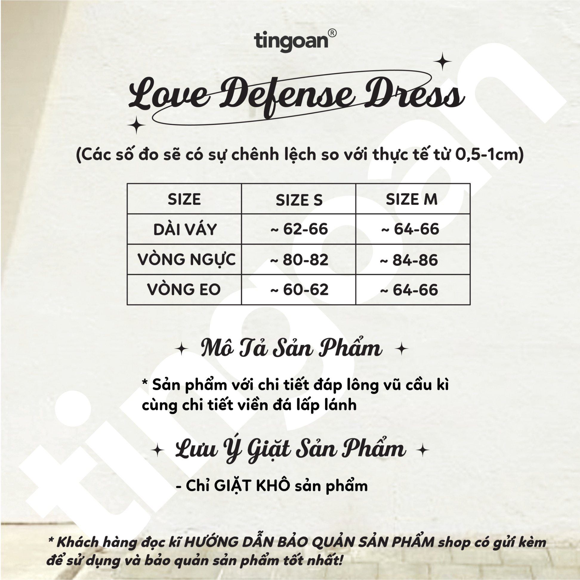 LOVE DEFENSE DRESS/BL