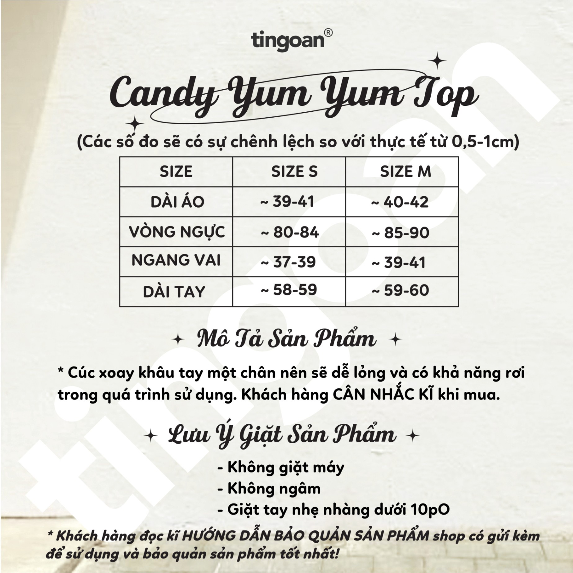 CANDY YUMYUM TOP/BL