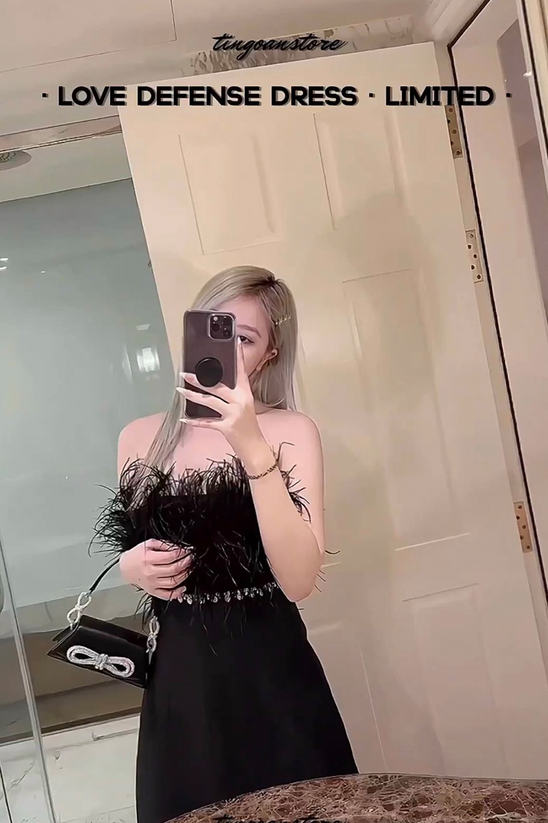 LOVE DEFENSE DRESS/BL