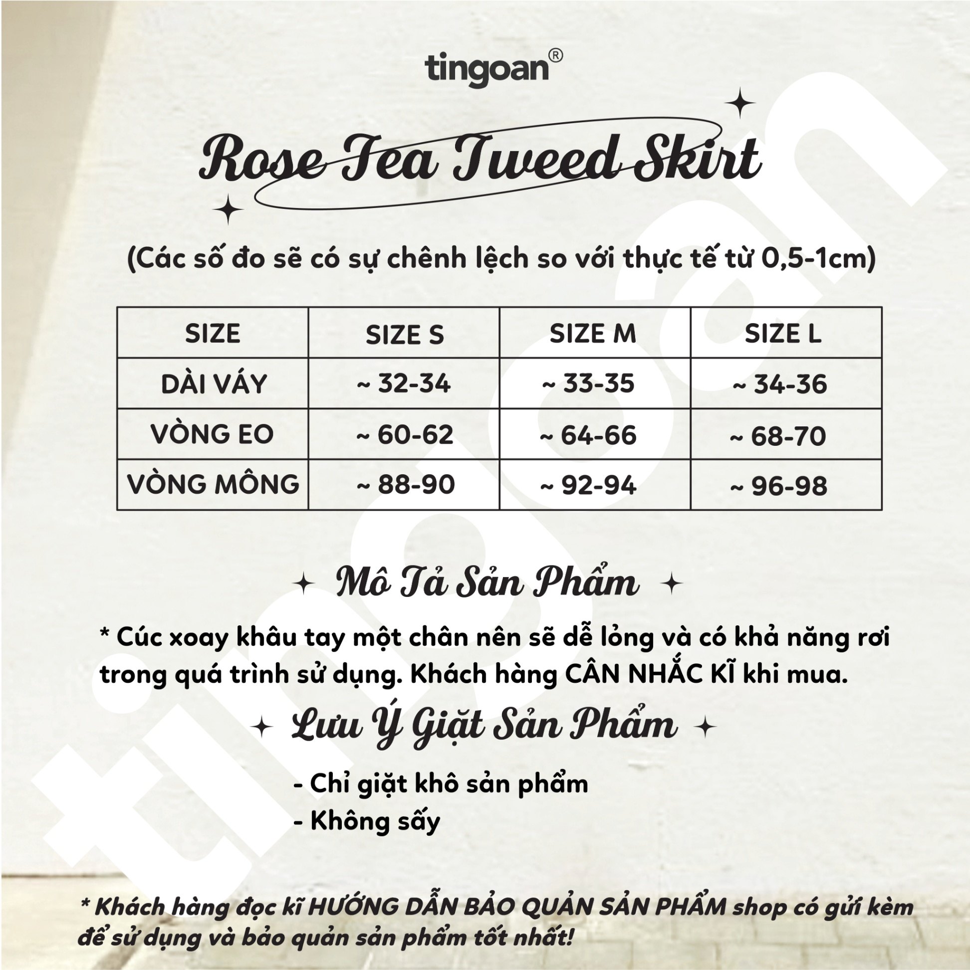 ROSE TEA SKIRT/WH