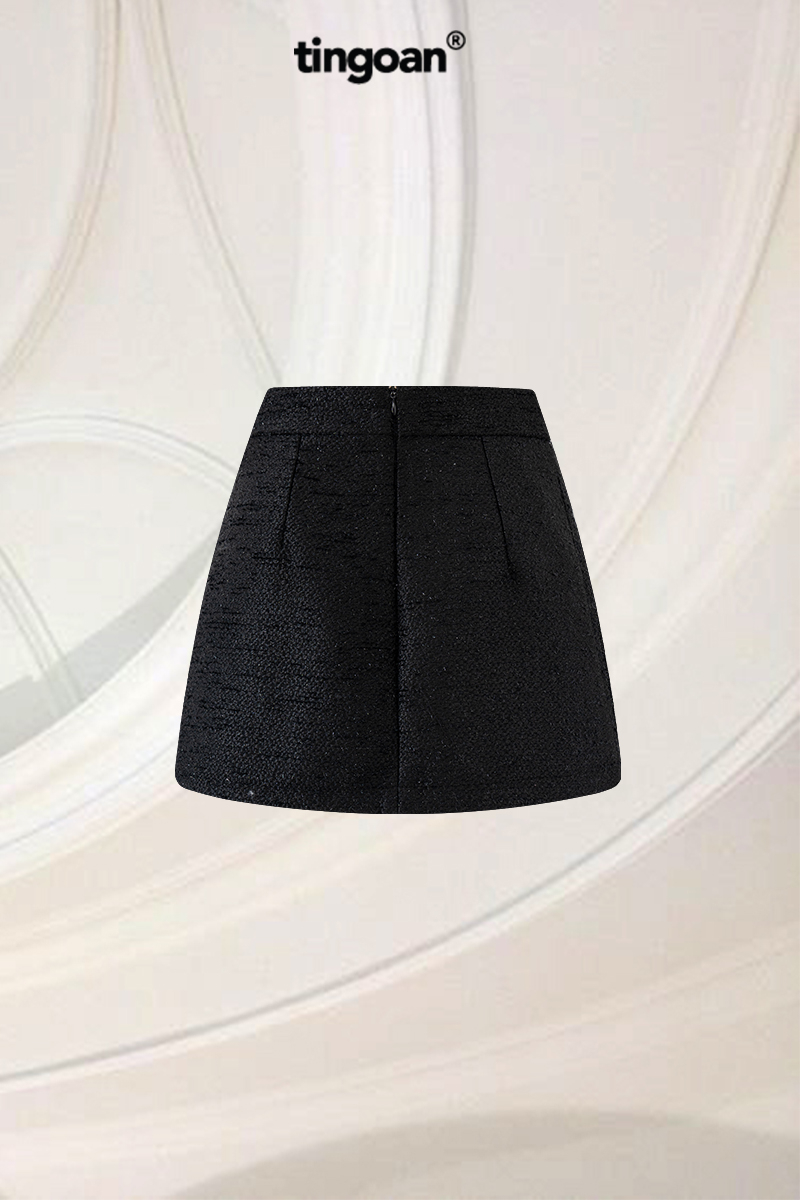 YUKA YUKA TWEED SKIRT/BL