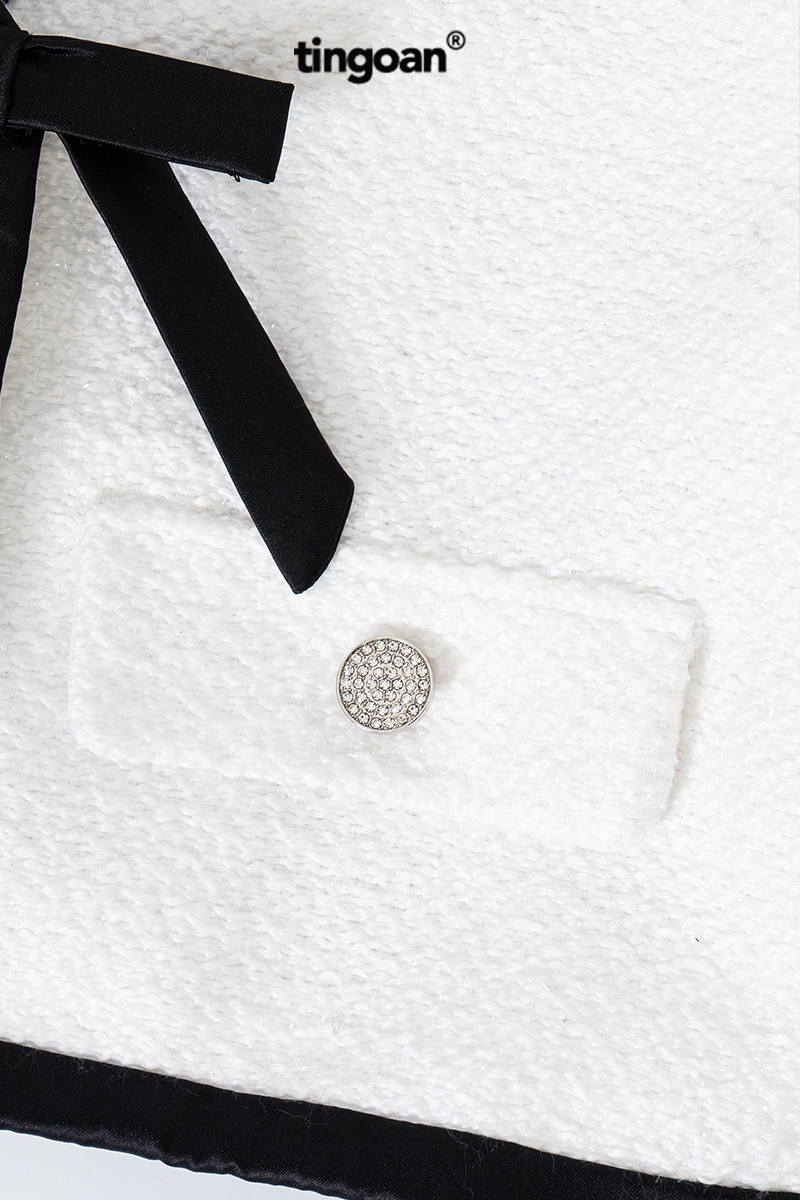 YUKA YUKA TWEED TOP/WH