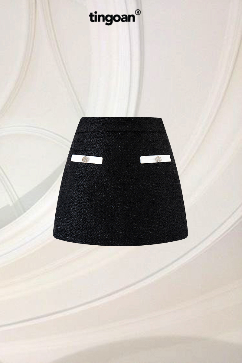 YUKA YUKA TWEED SKIRT/BL