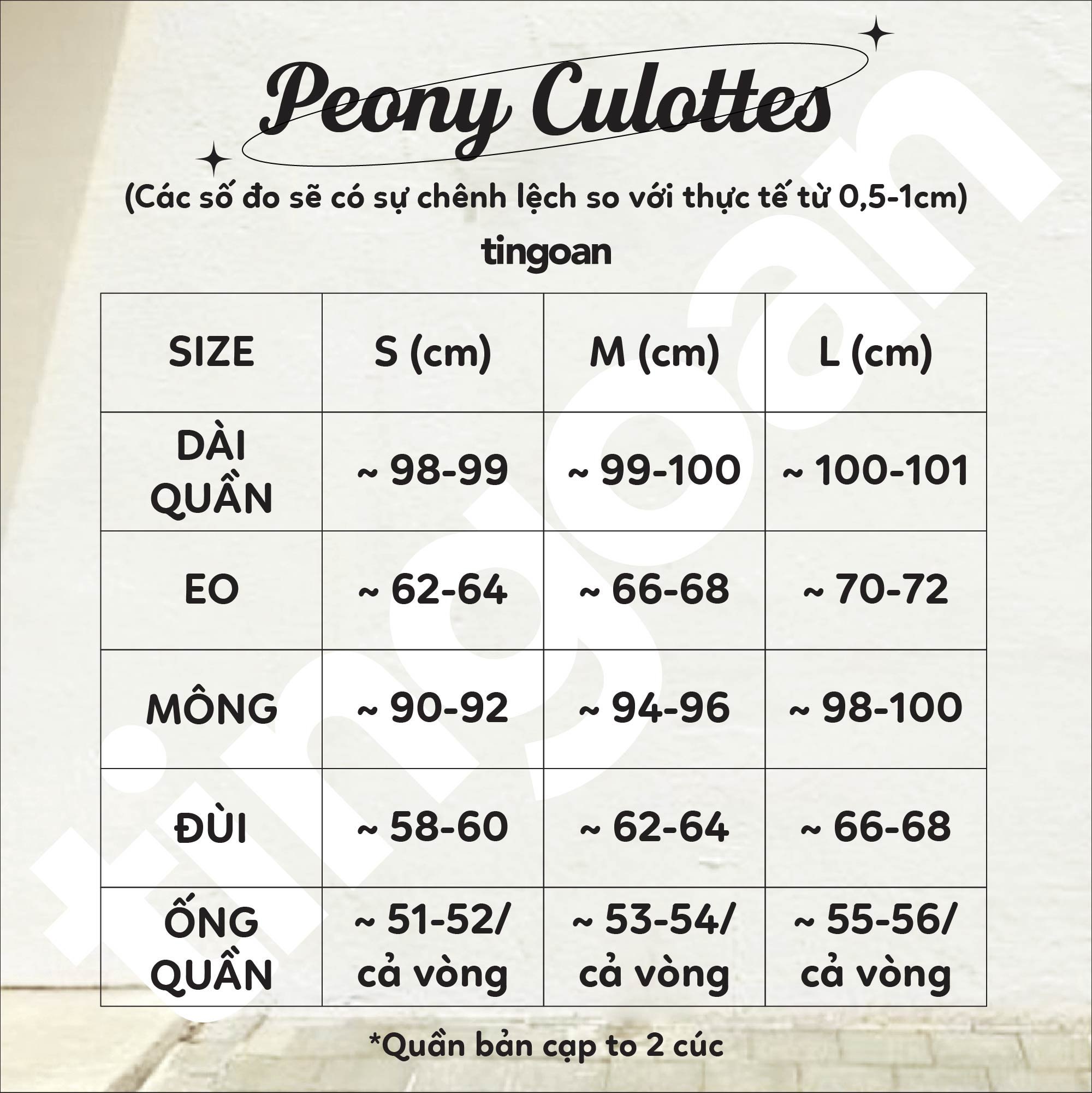PEONY CULOTTES V2/BL