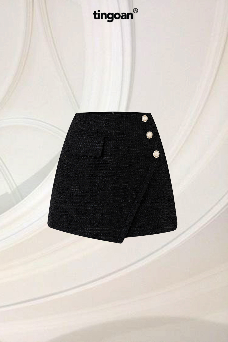 CANDY FLOSS TWEED SKIRT/BL