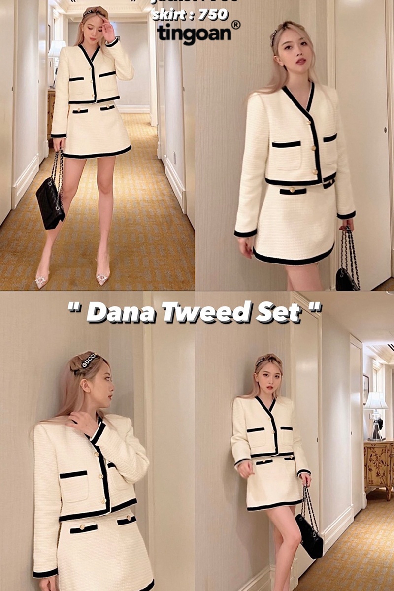 DANA TWEED JACKET/WH/FS