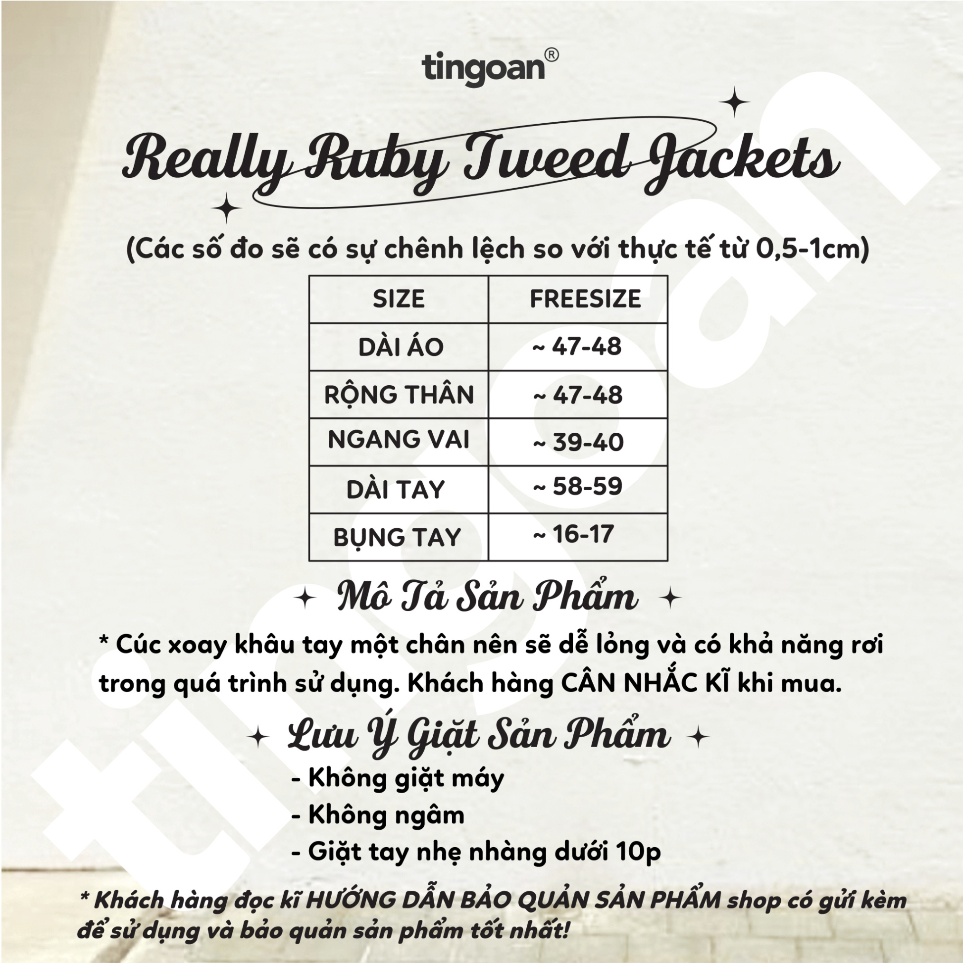 REALLY RUBY JACKET V2/YL/FS