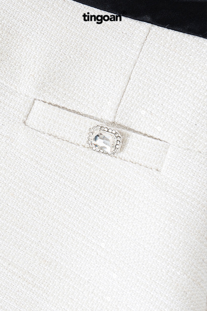 SUPER STAR TWEED SKIRT/WH