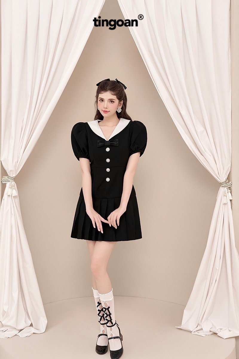 MARIE ANNA DRESS/BL
