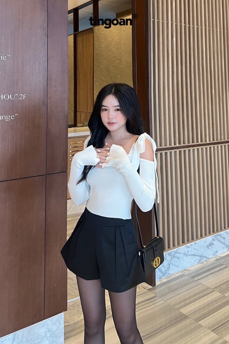 BABY DOLL TOP/WH/FS
